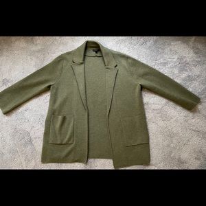 Green JCrew Sweater-Blazer